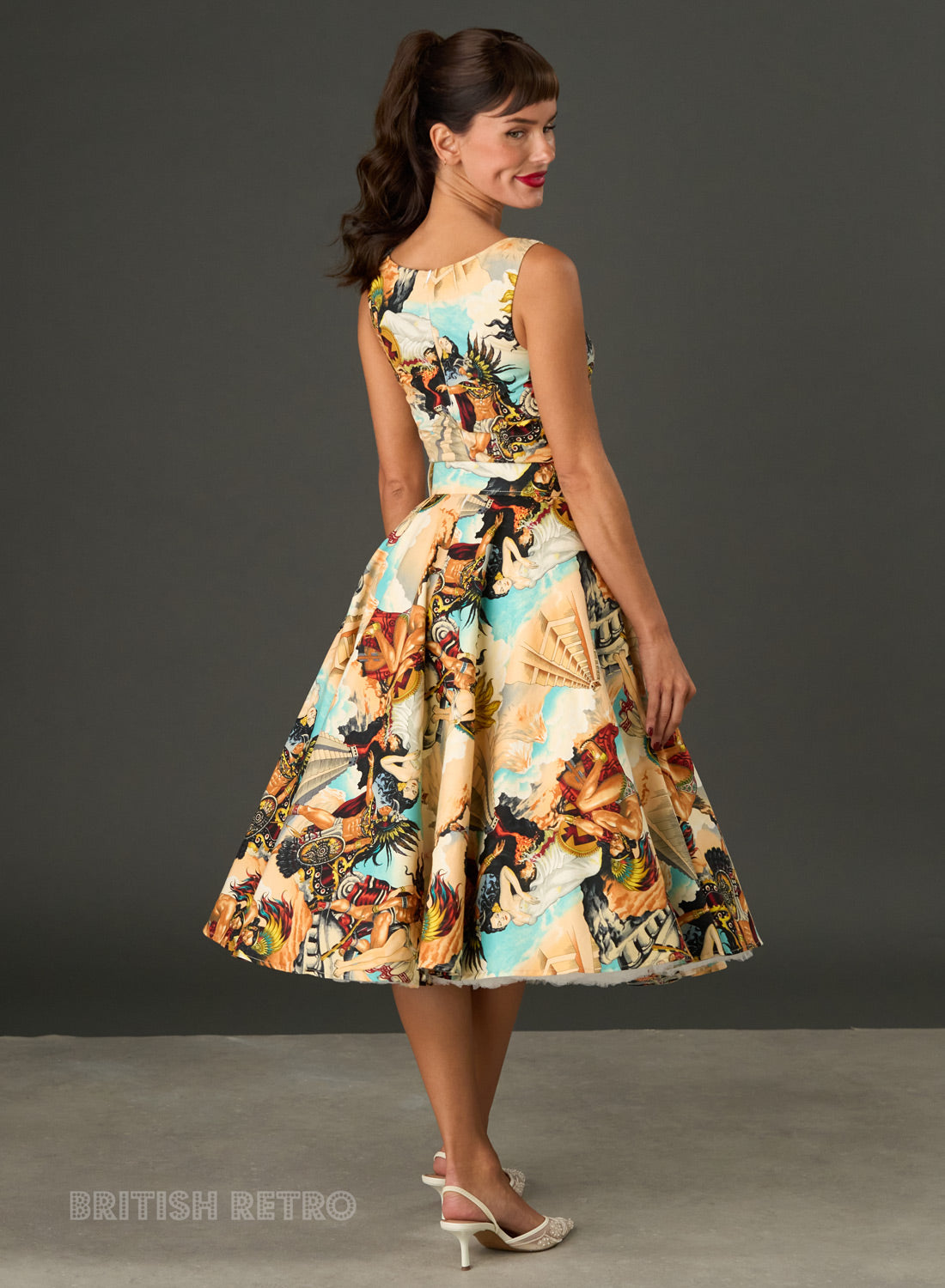 Audrey Leyenda Fully Lined 1950s Inspired Midi Dress