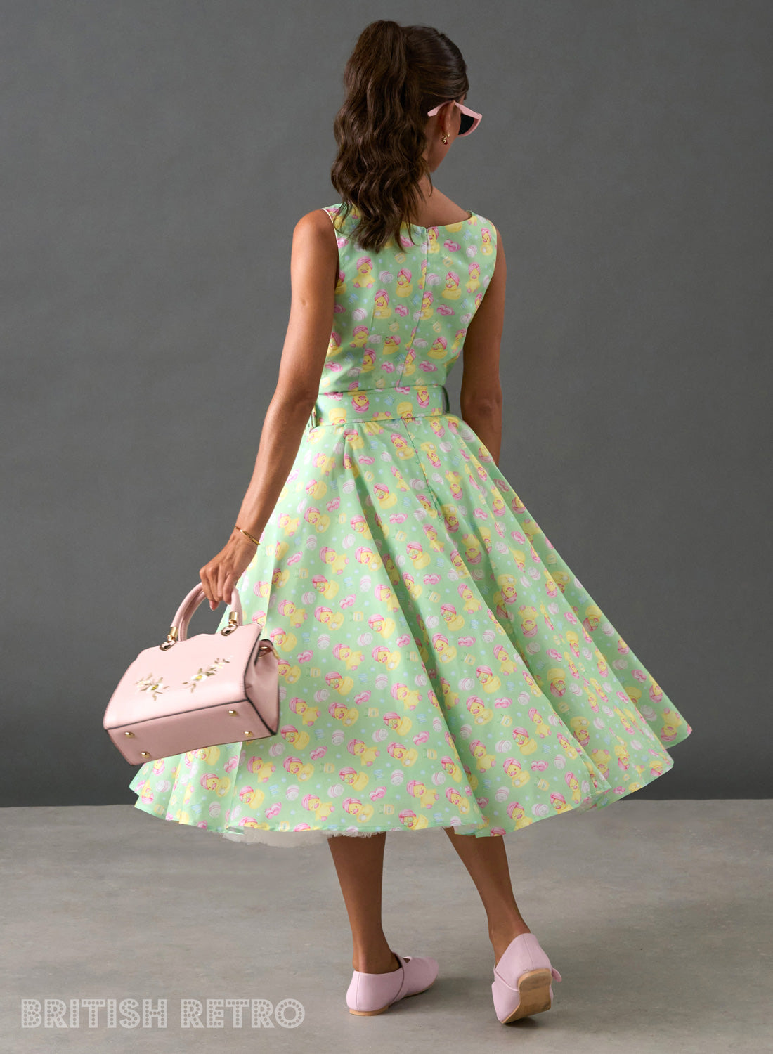 Audrey 50s Kitsch Ducky Swing Dress