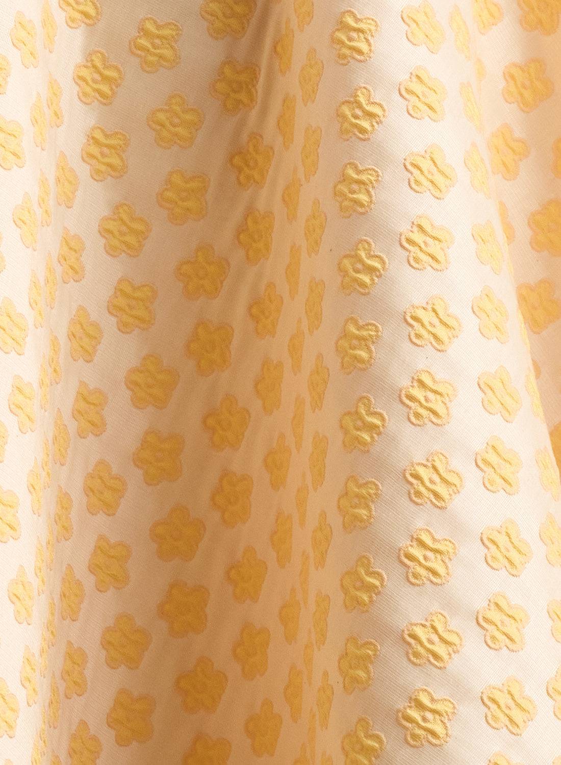 Grace Kelly Lemon Daisy Brocade 1950s Style Dress