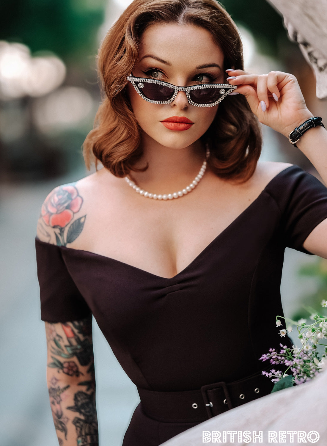 Black 1950s Bodycon Dress | Rhonda’s Revenge
