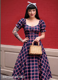 'Carmen' Candy Check 1950s Dress