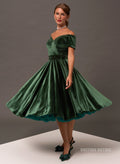'Dee Dee' Fern Velvet 50's Full Circle Dress