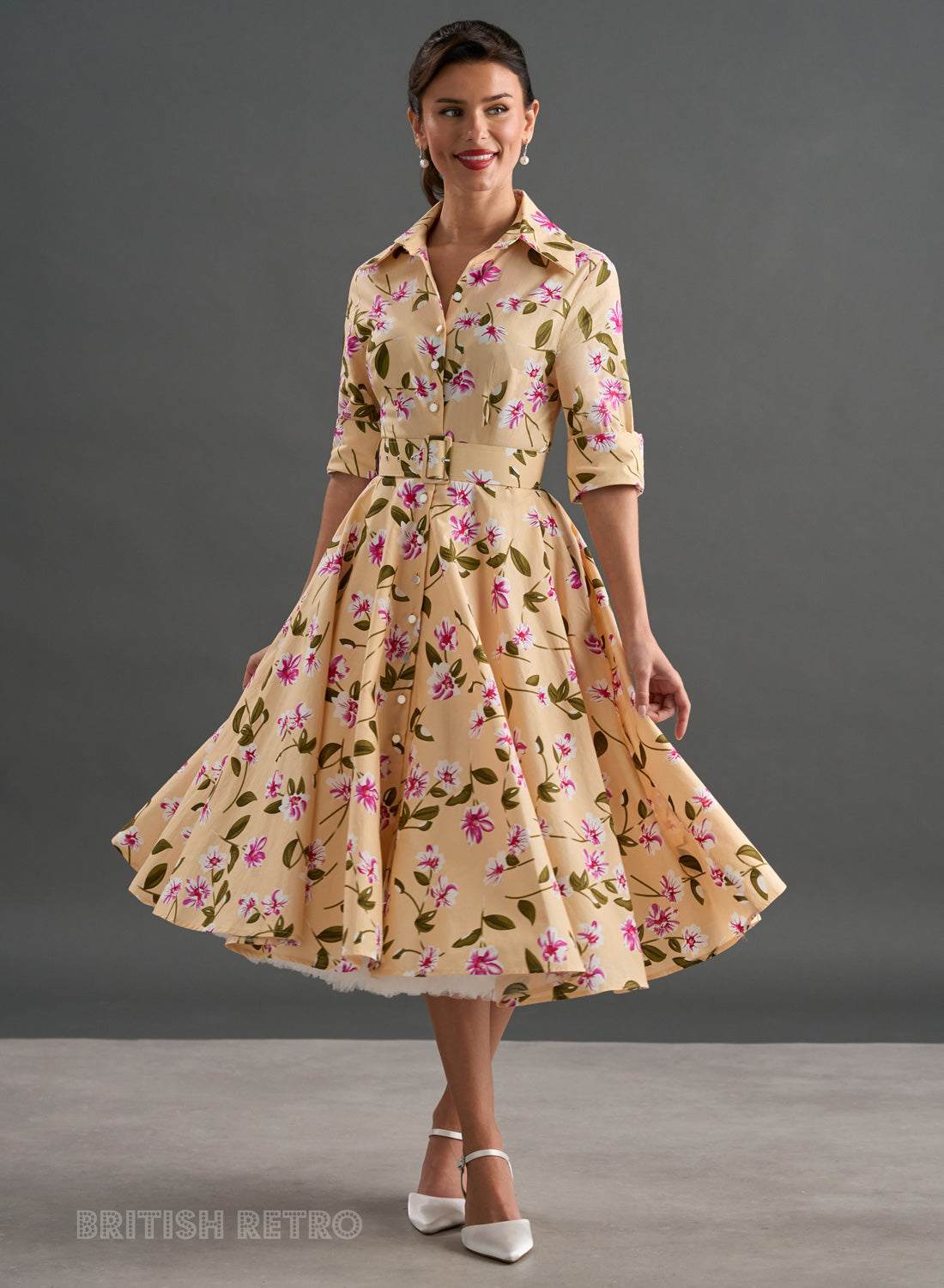 'Way Out West' Honey Blossom 50s Style Swing Dress