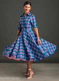 'Way Out West' Beaumont Check Vintage Dress