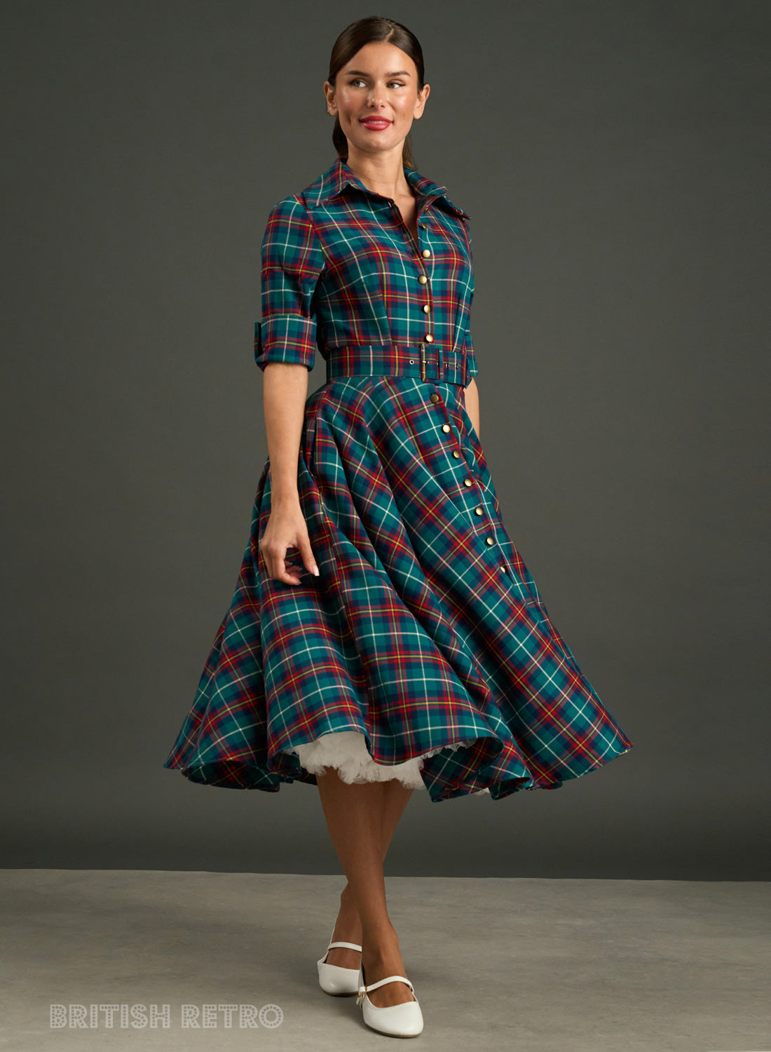 'Way Out West' Highland Tartan Vintage Dress