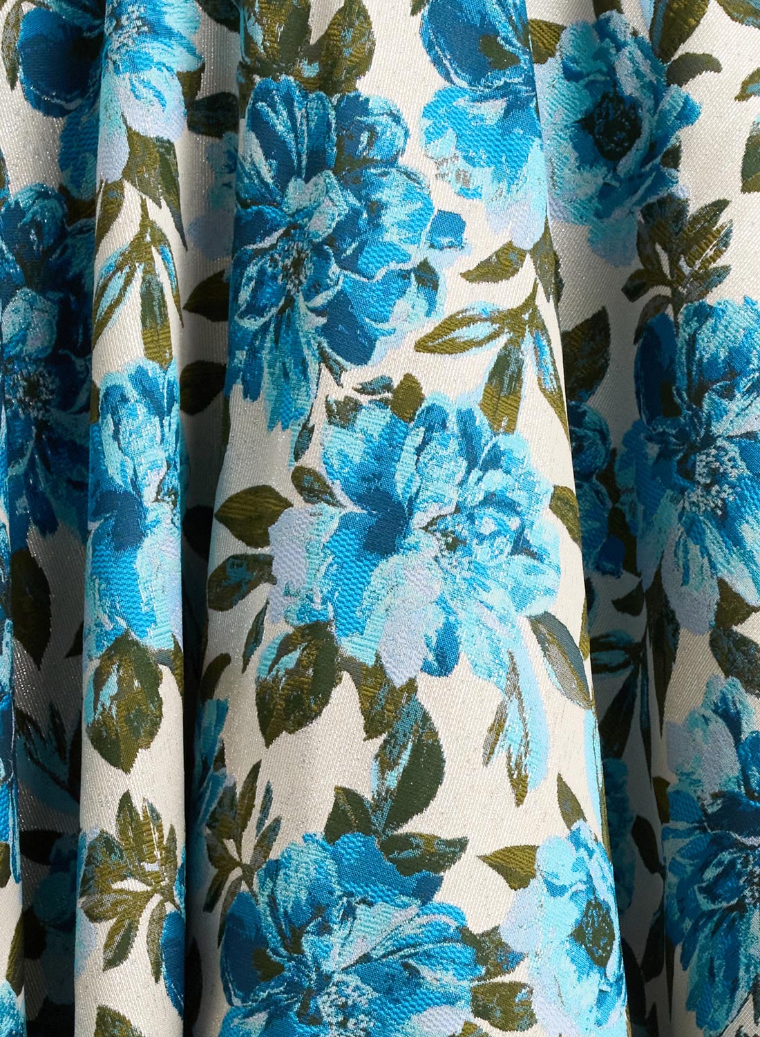 Grace Kelly Blue Peony 1950s Style Dress