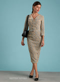 'Tallulah Chanel-esque' Confetti Boucle Wiggle Dress