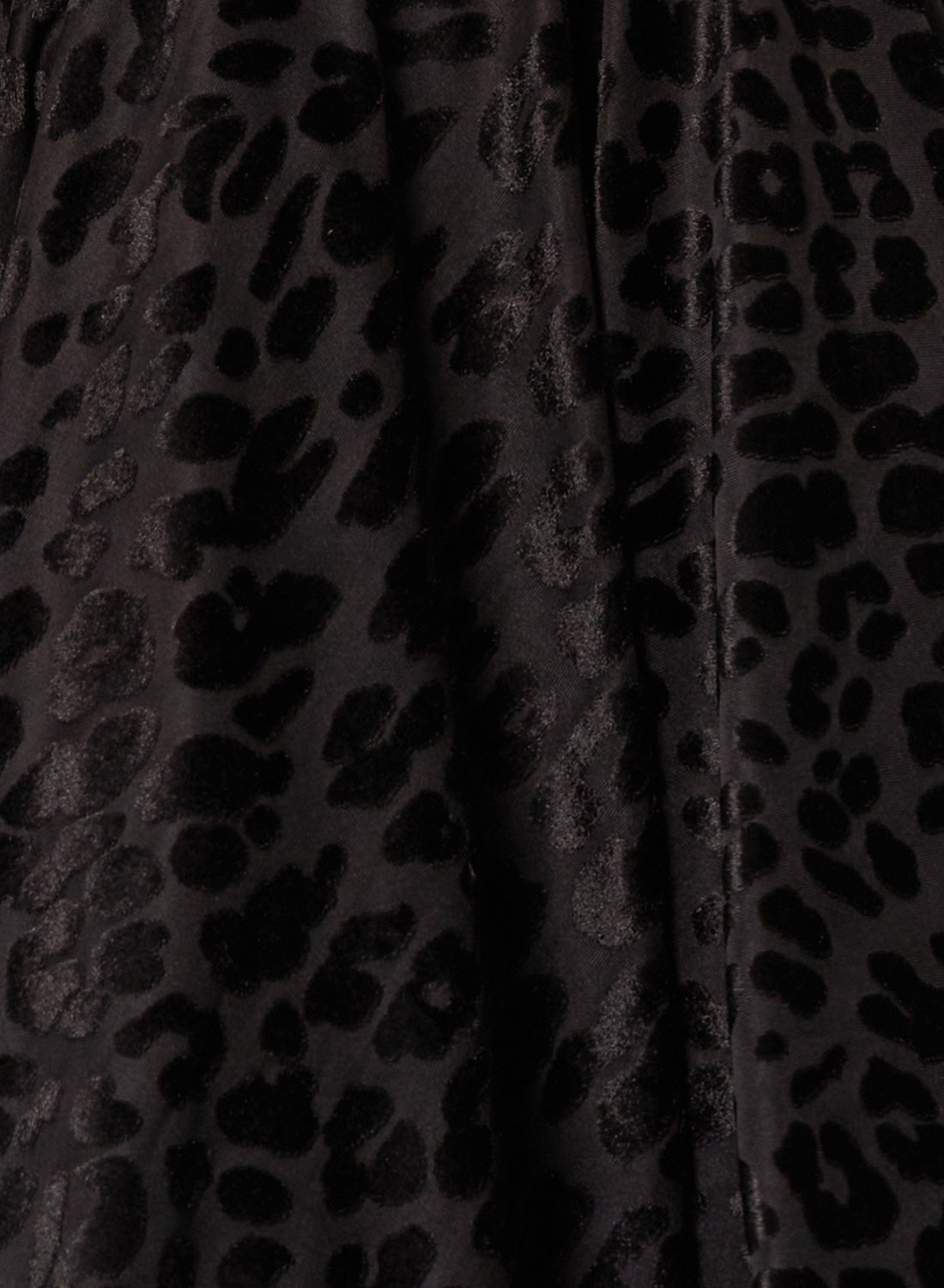 'Dee Dee' Leopard Flock Chiffon 50's Full Circle Dress
