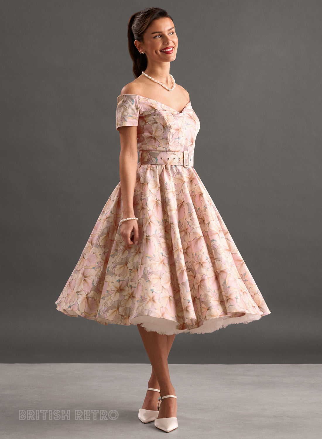 Dee Dee Pastel Floral Vintage Inspired Dress