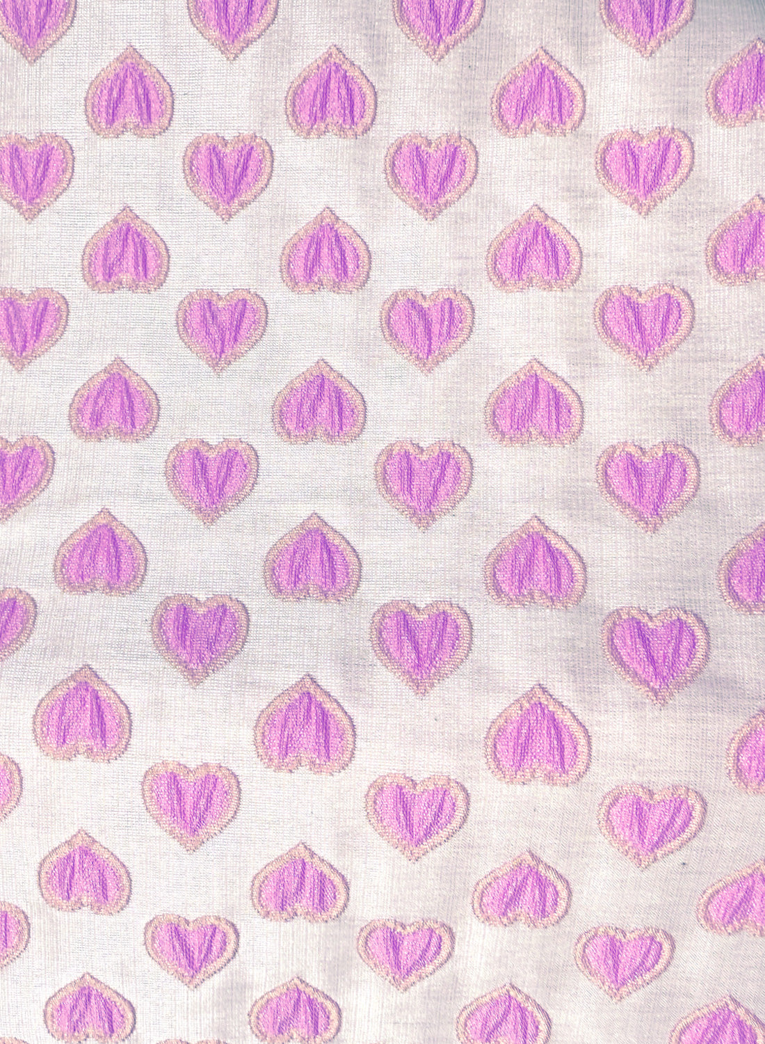 Lavender Love Hearts 50s Style Bonny Skirt