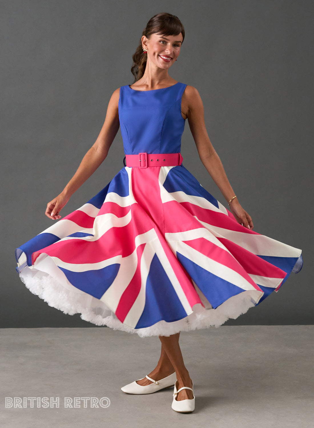 The Bright British Retro Dress