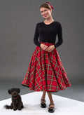 Royal Stewart Tartan 50s Style 'Bonny Skirt' With Pockets