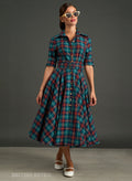 'Way Out West' Highland Tartan Vintage Dress