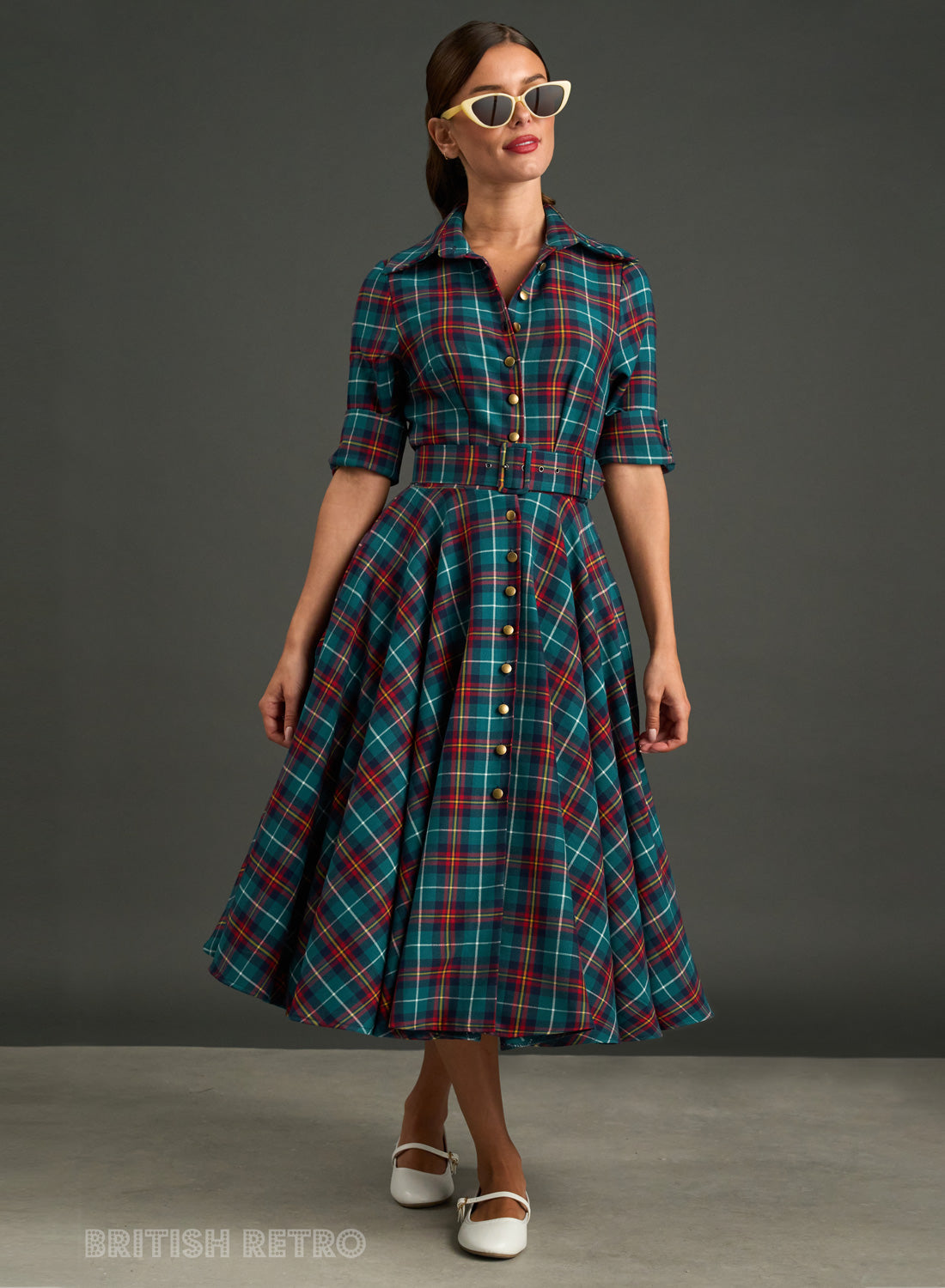 'Way Out West' Highland Tartan Vintage Dress