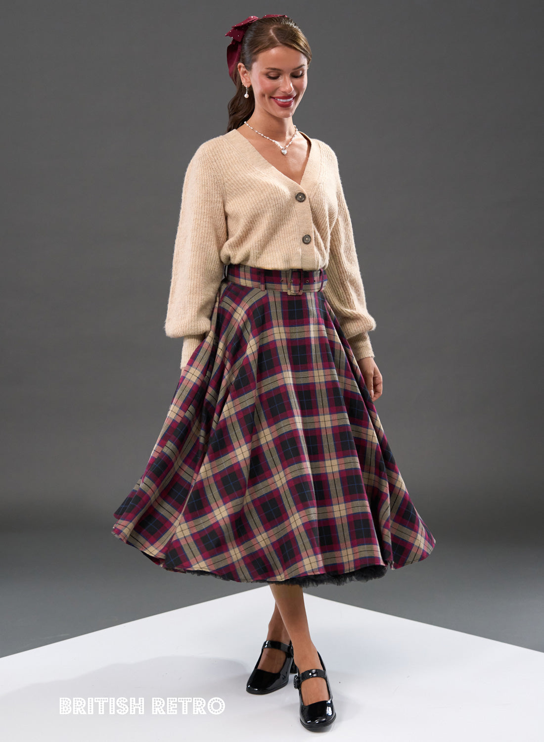 Brunswick Tartan 50s Style 'Bonny Skirt' With Pockets