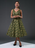 Grace Kelly Green Shimmer 50s Style Evening Dress