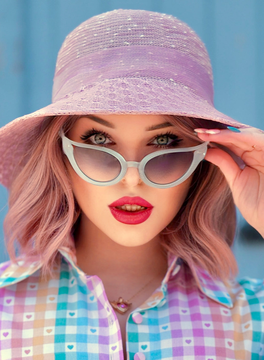 Medusa Sage Mist Cat Eye 50s Sunglasses