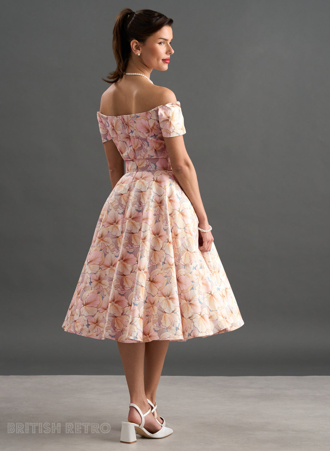 Dee Dee Pastel Floral Vintage Inspired Dress