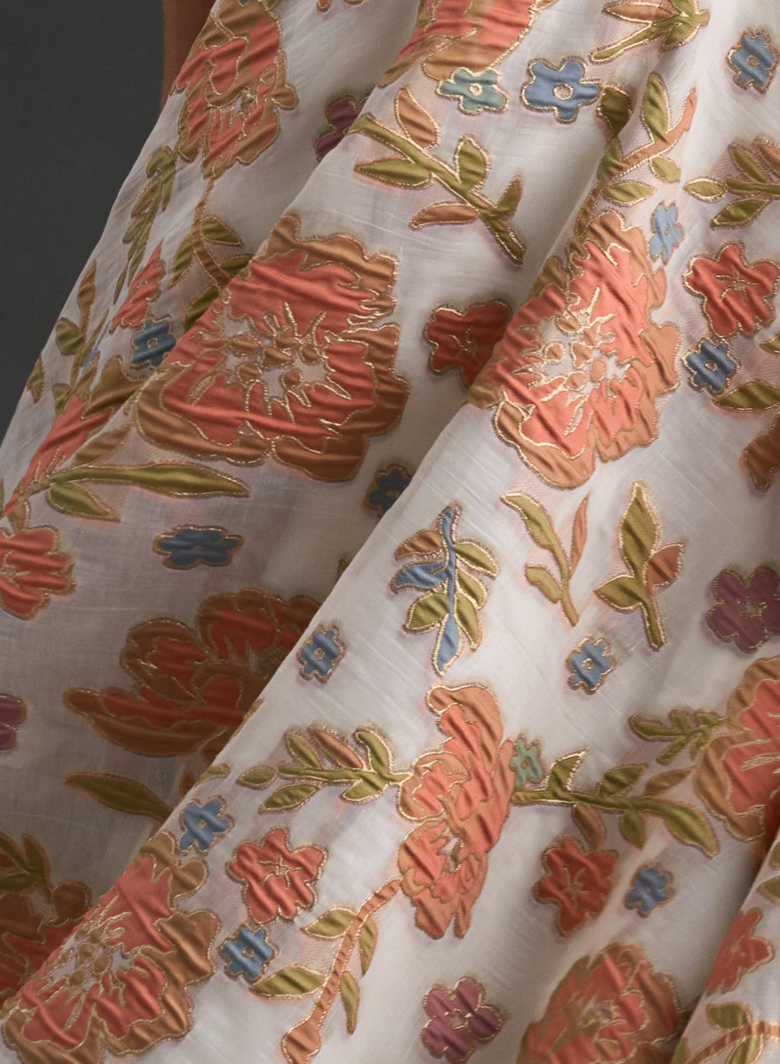 Grace Kelly Pastels Embroidered Vintage Inspired Dress