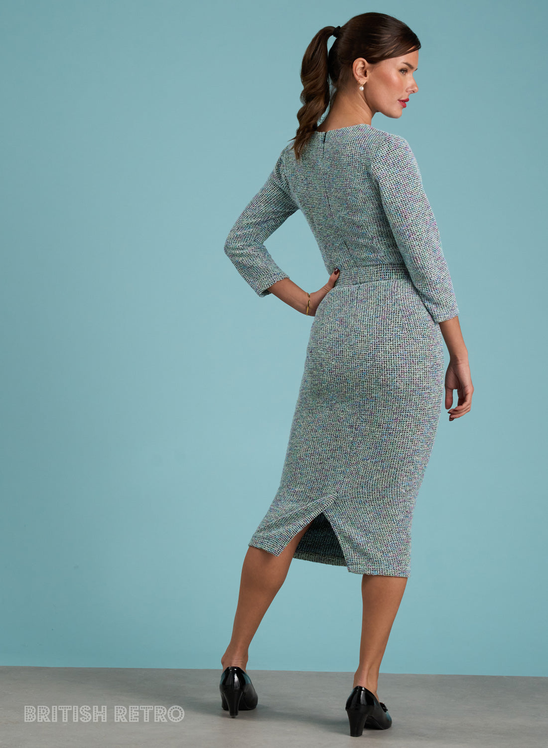 'Tallulah Chanel-esque' Vintage Sweetheart Boucle Wiggle Dress