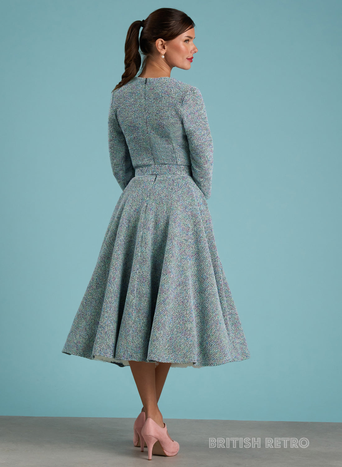 'Tallulah Chanel-esque' Vintage Sweetheart Boucle Dress