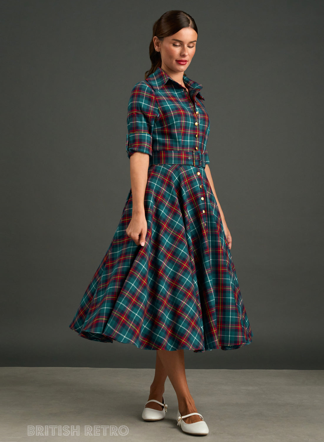 'Way Out West' Highland Tartan Vintage Dress