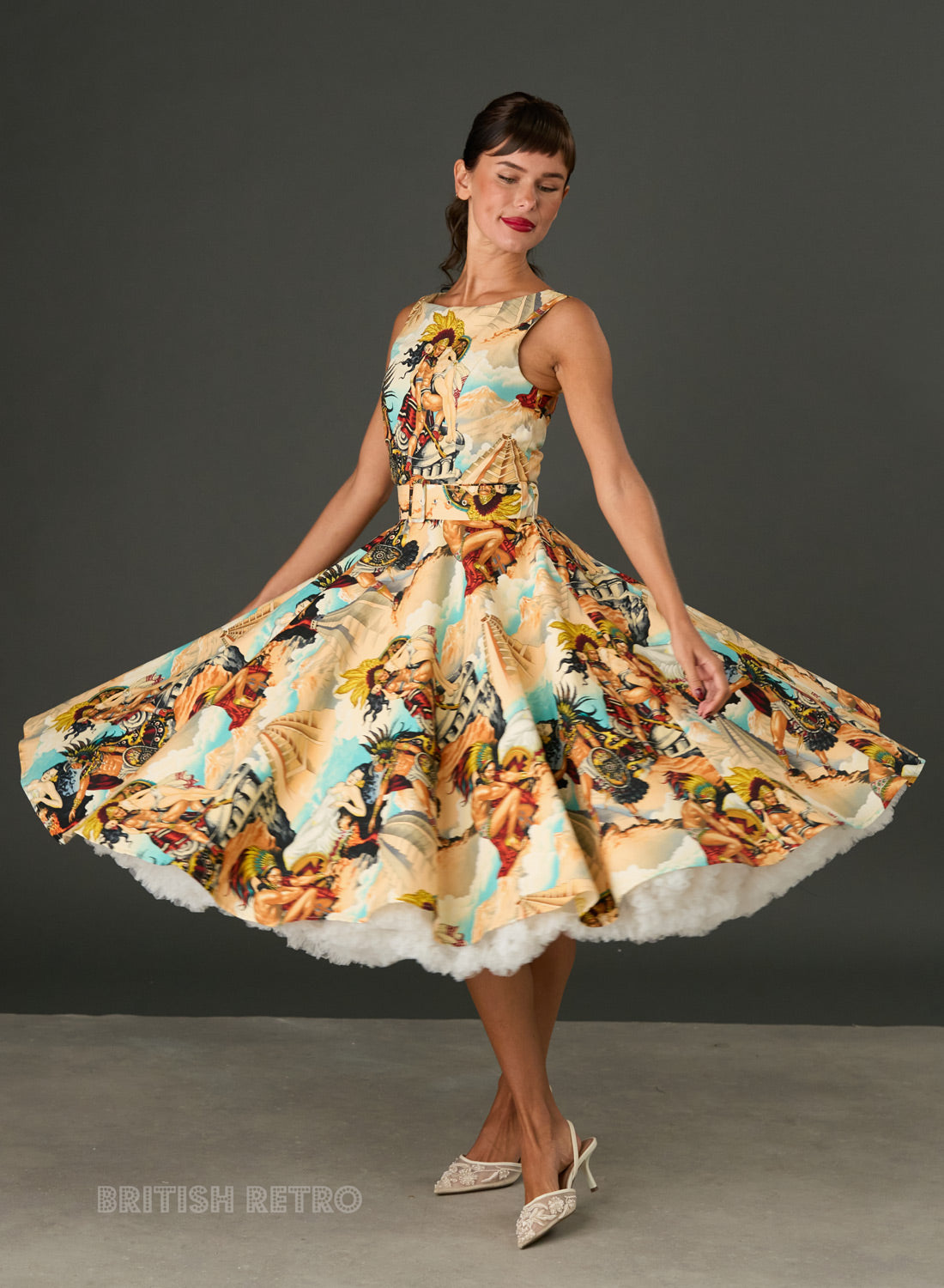 Audrey Leyenda Fully Lined 1950s Inspired Midi Dress