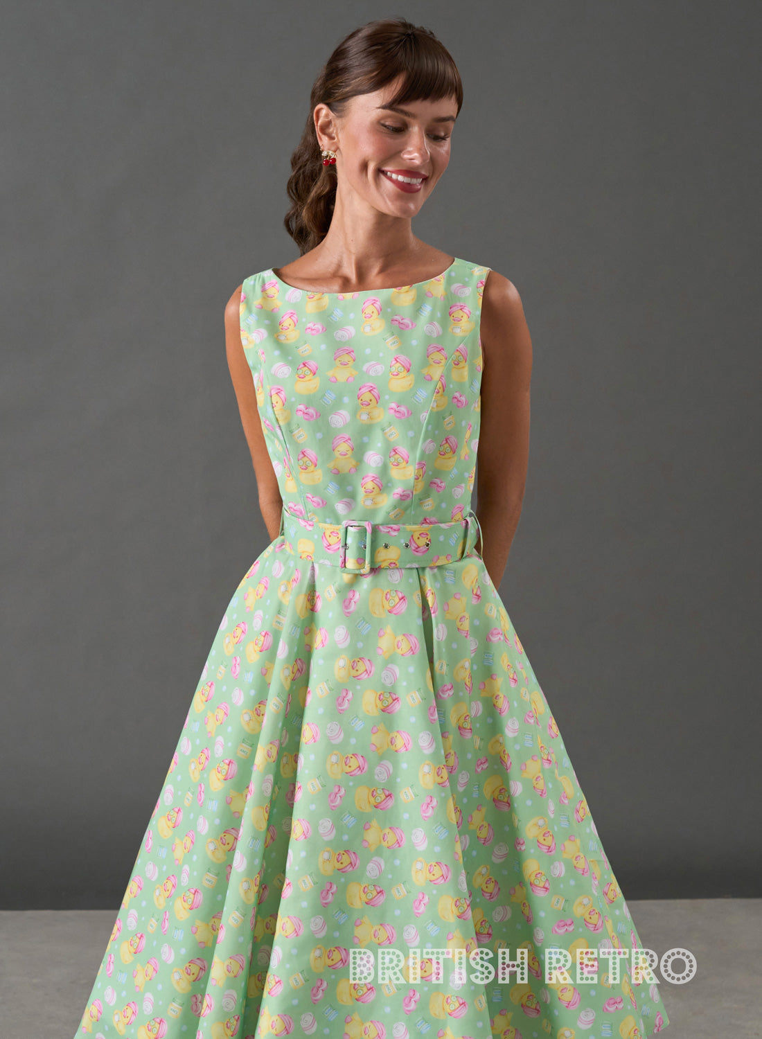 Audrey 50s Kitsch Ducky Swing Dress