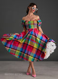 'Carmen' Lola Check 50s Premium Organic Cotton 50s Dress