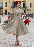 'Tallulah Chanel-esque' Confetti Boucle Vintage Style Dress