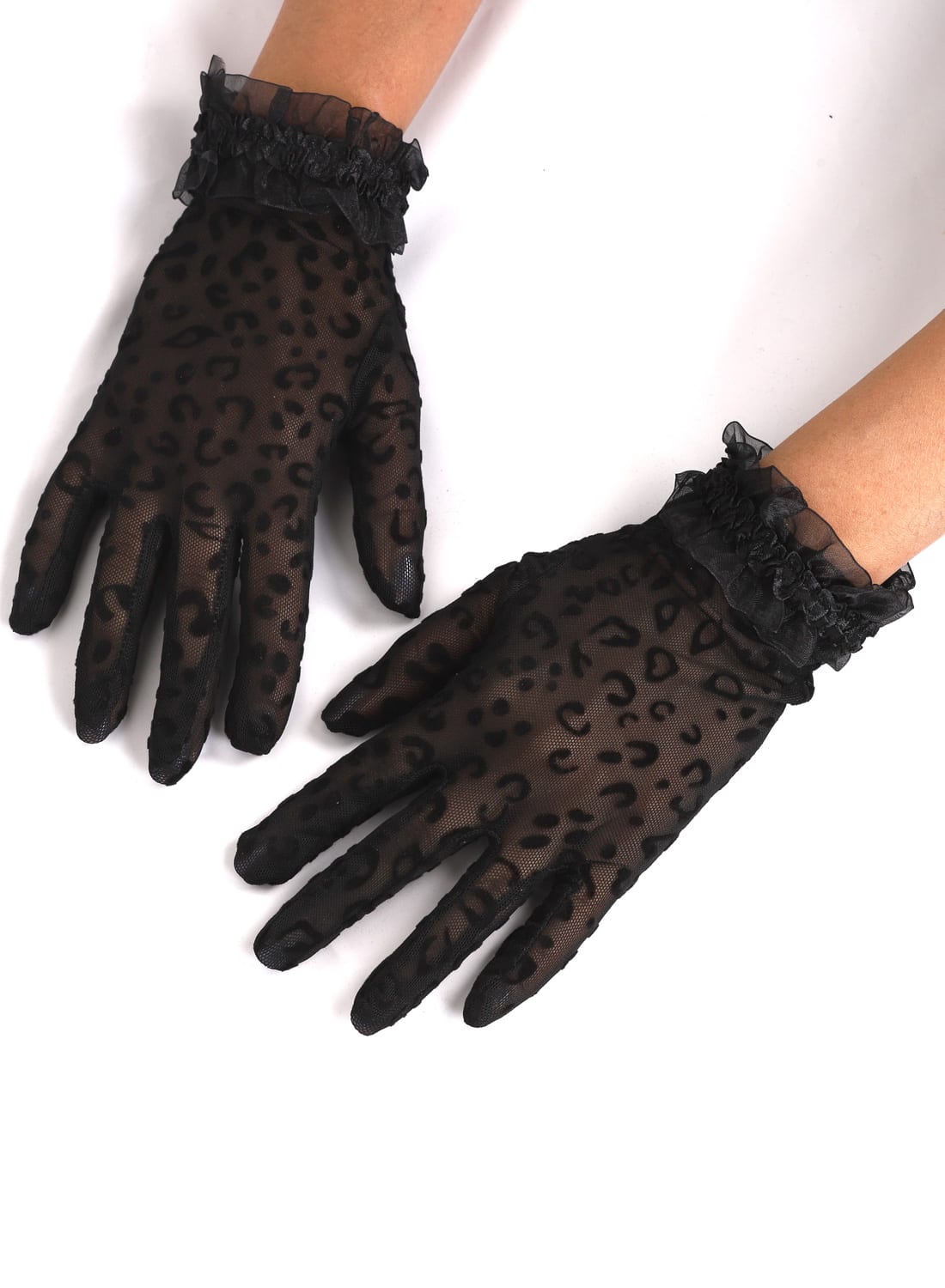 Isabelle Black Lace Gloves