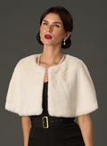 The Gigi Snow Faux Fur Capelet