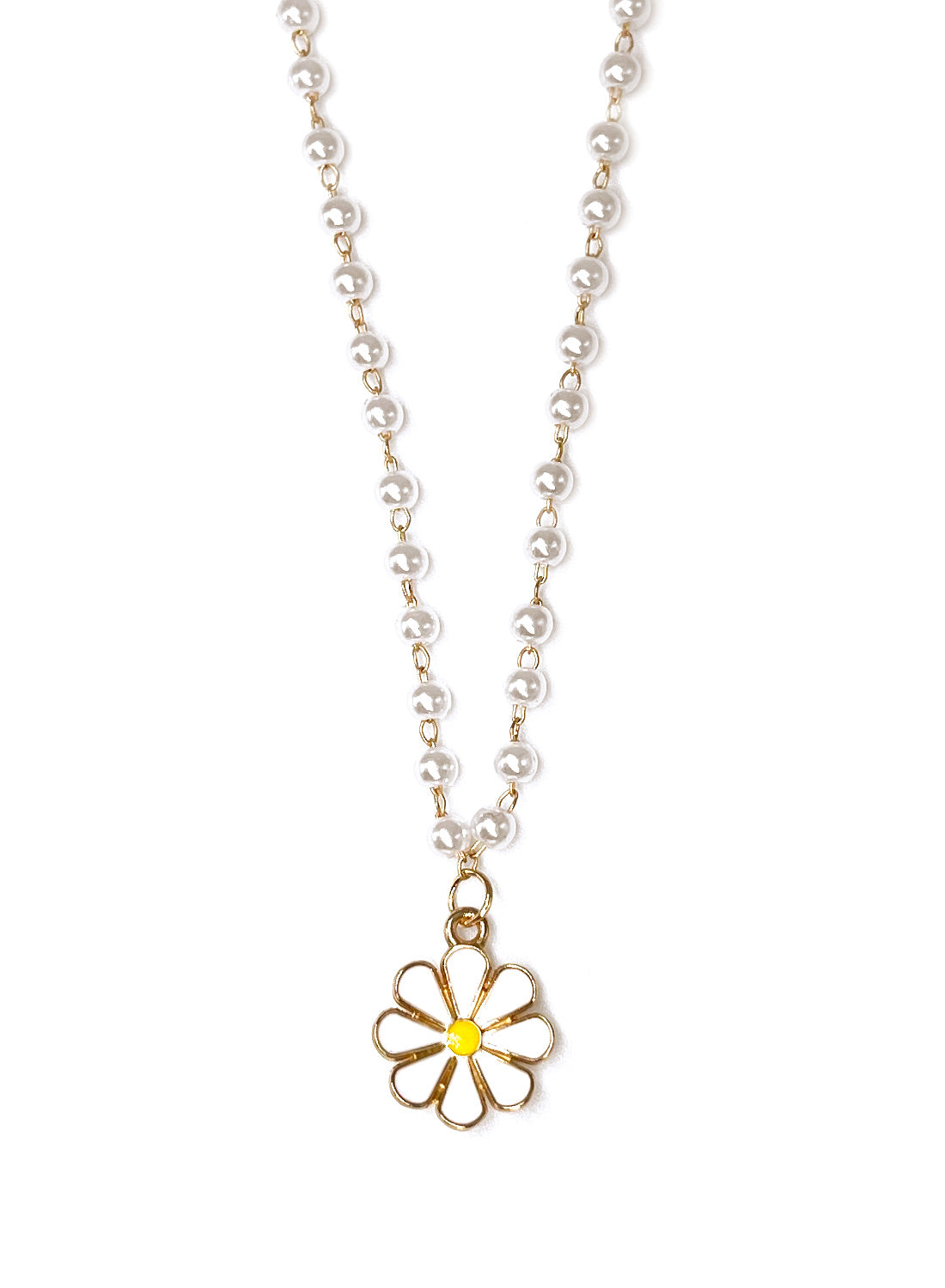 Delicate Daisy Pearl Necklace