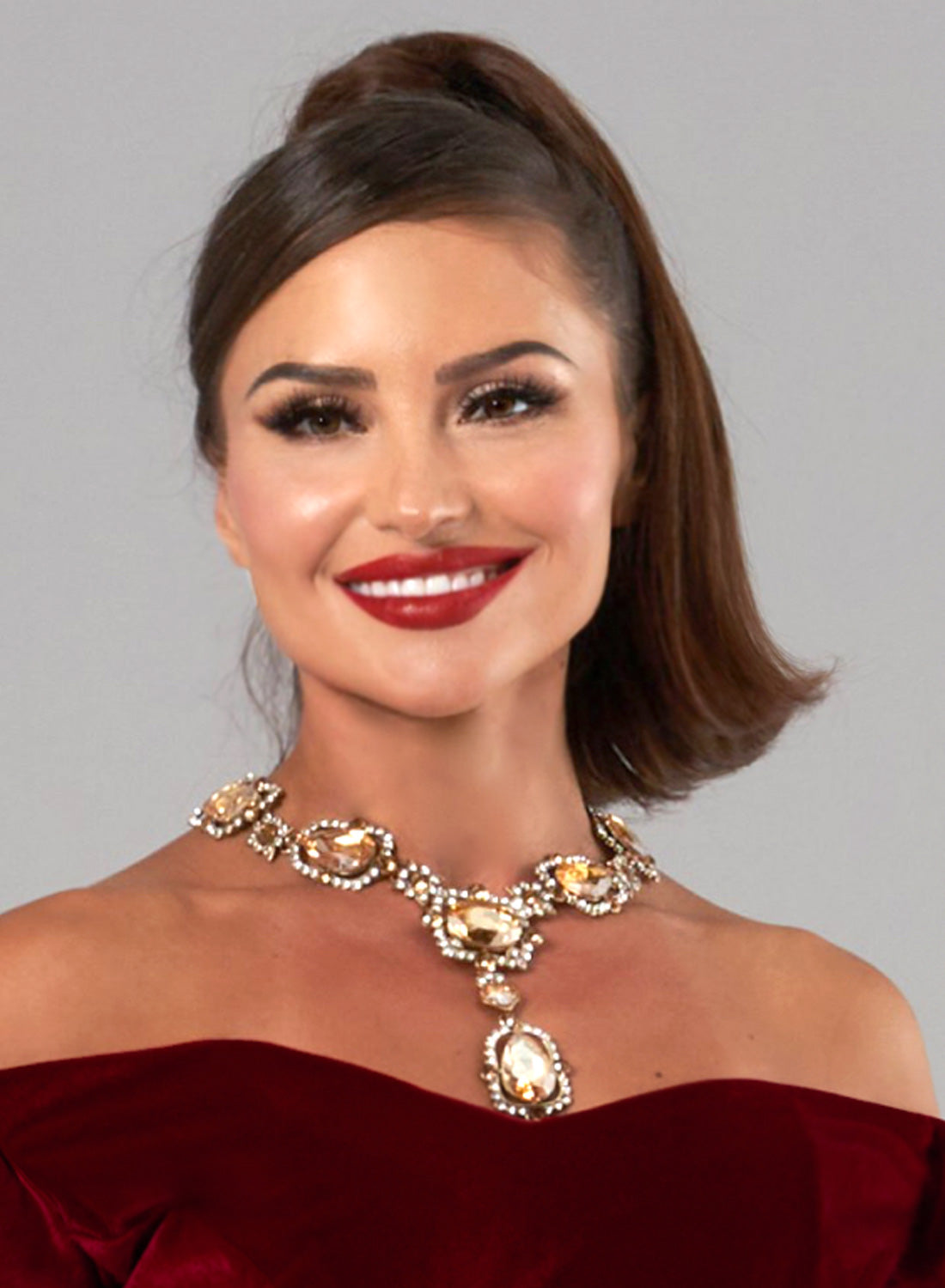 Elizabeth Taylor Gold Tone Crystal Necklace