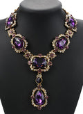 Elizabeth Taylor Amethyst Crystal Necklace