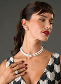 Hedy Lamarr Choker, Earrings And Ring Set