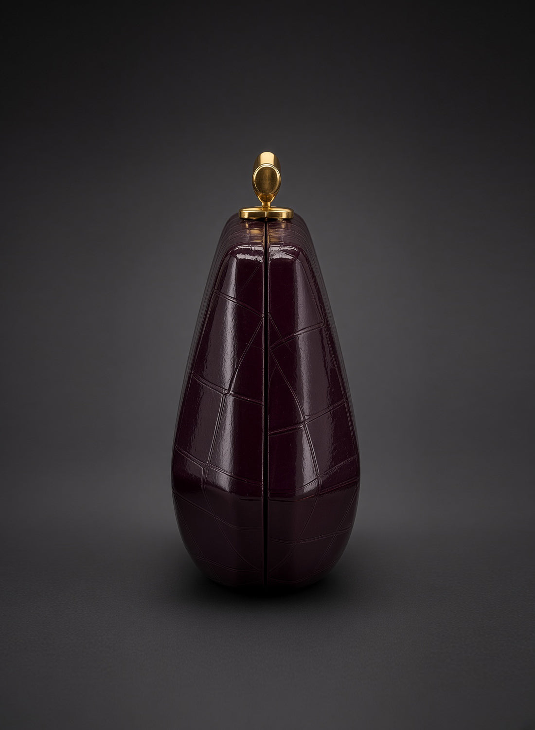 Ingrid Oxblood Vintage Style Clutch Bag
