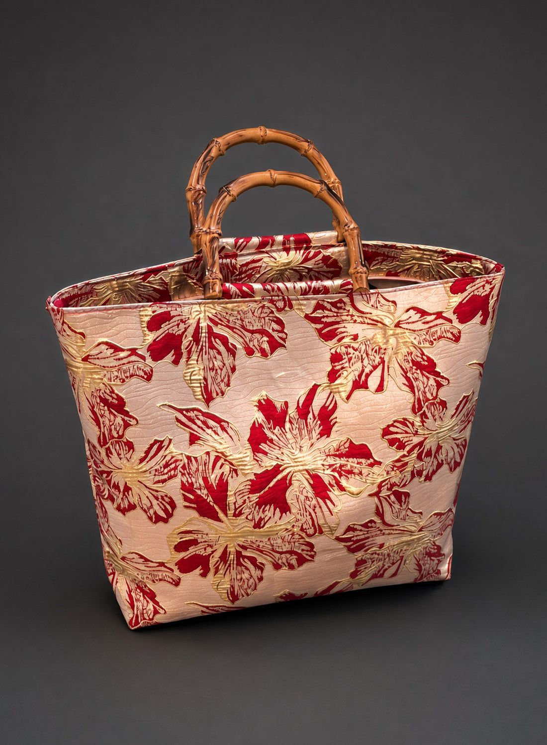 The Lana tote bag in ruby by British Retro, a stylish everyday handbag