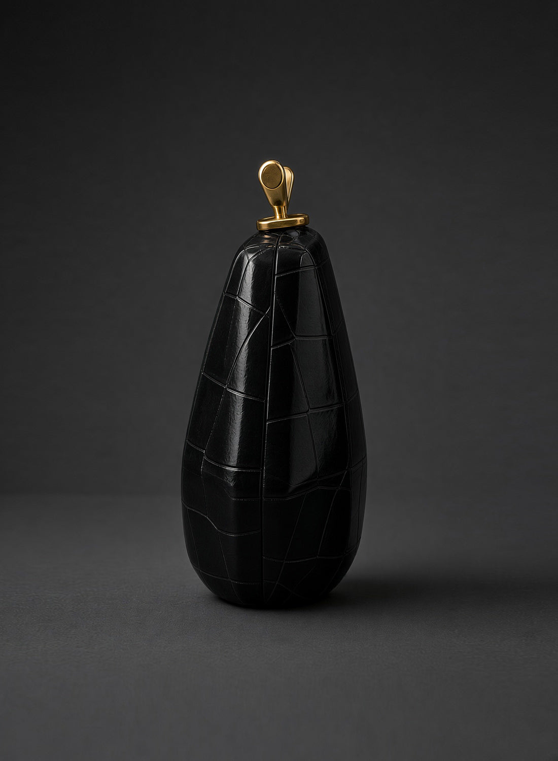 Ingrid Midnight Black Vintage Style Clutch Bag