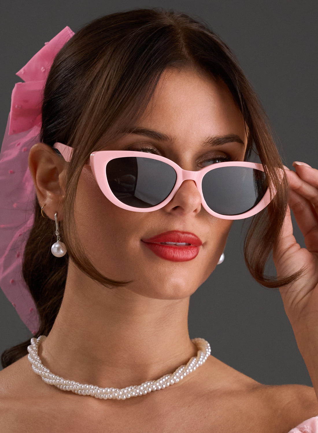 Capri Pink Cat-Eye Style Sunglasses