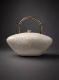 Bonbon Pearl White Vintage Style Clutch Bag