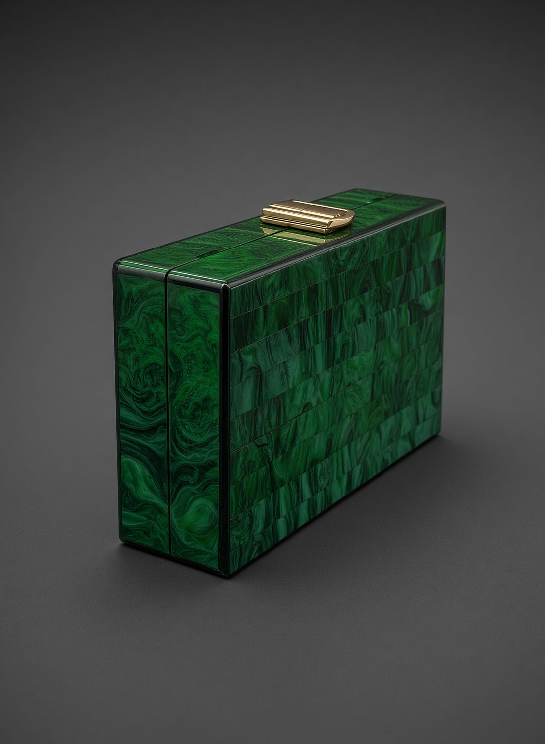 Emerald Deco Vintage Style Clutch Bag