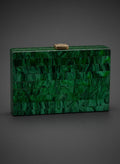 Emerald Deco Vintage Style Clutch Bag