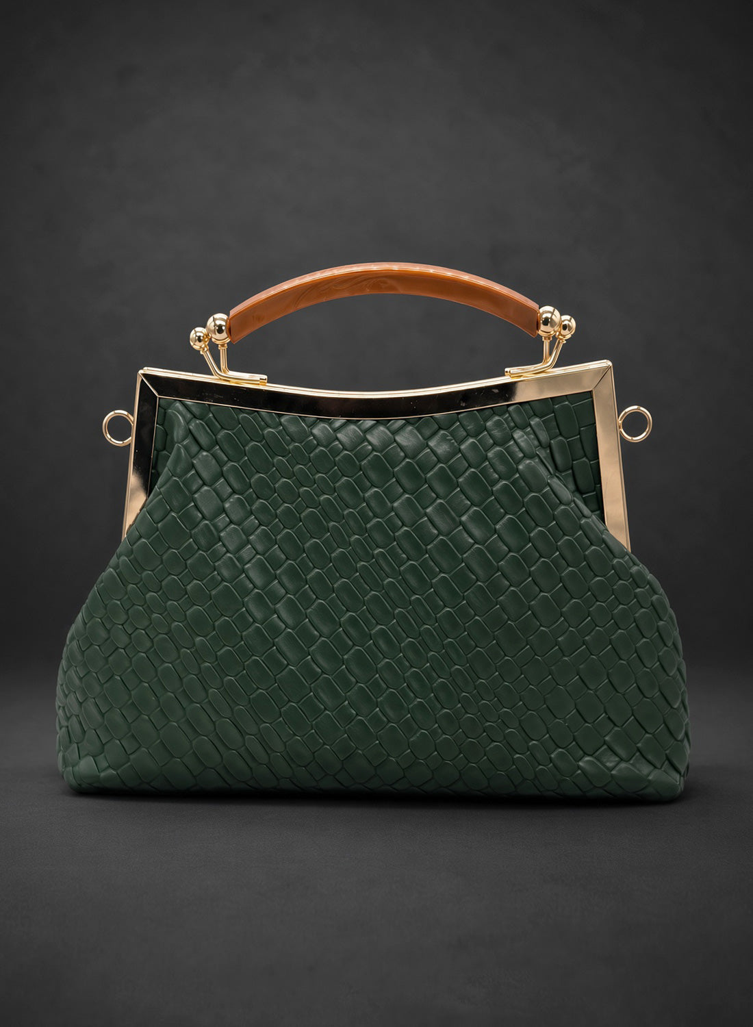The Wallis Green Faux Snakeskin Handbag