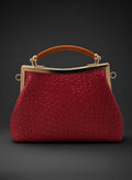 The Wallis Red Faux Snakeskin Handbag