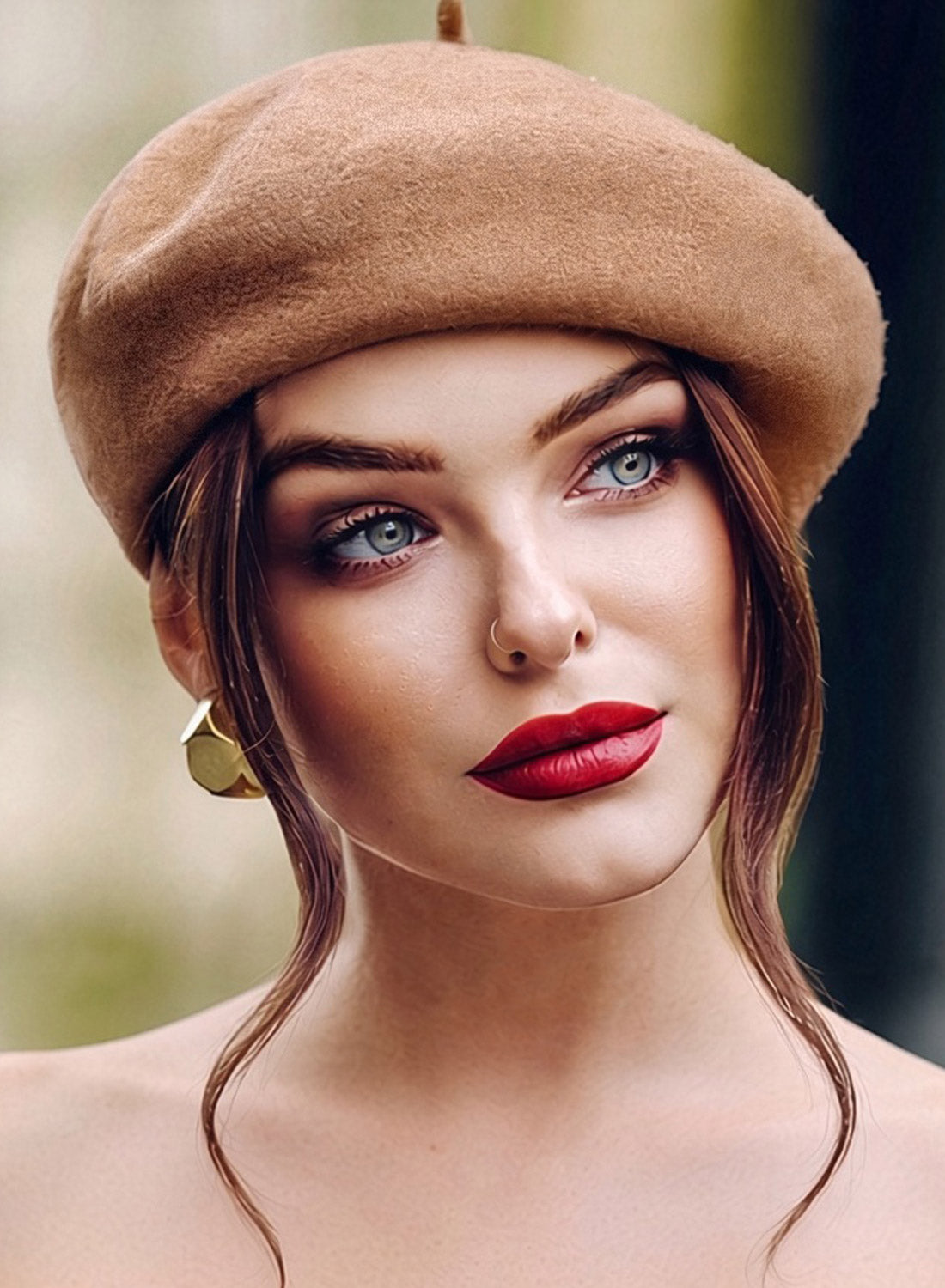 Belle Camel 50s Style Wool Beret