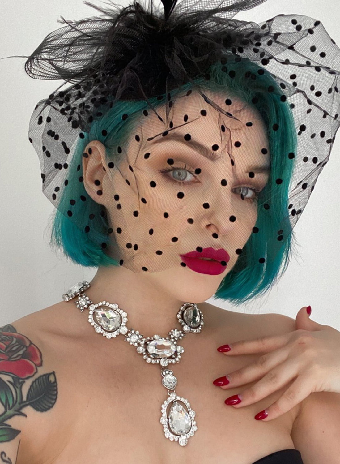 Chic Black Fascinator