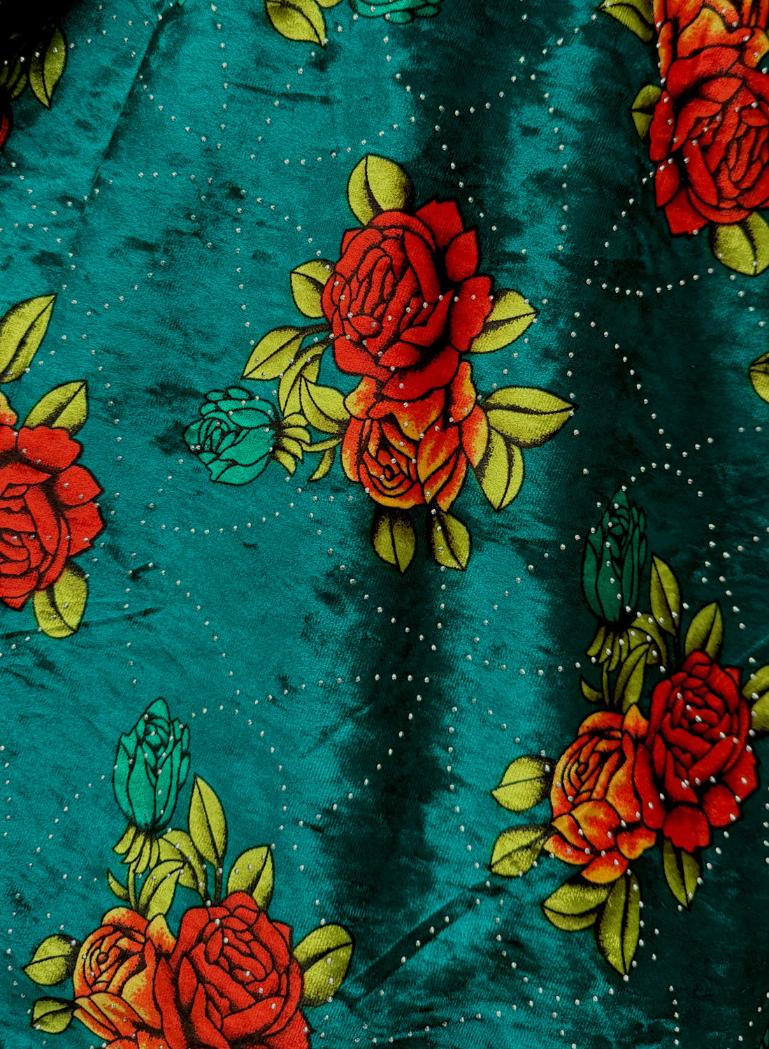 Dee Dee Turquoise Rose Fit & Flare Dress | Women’s Tea Dress