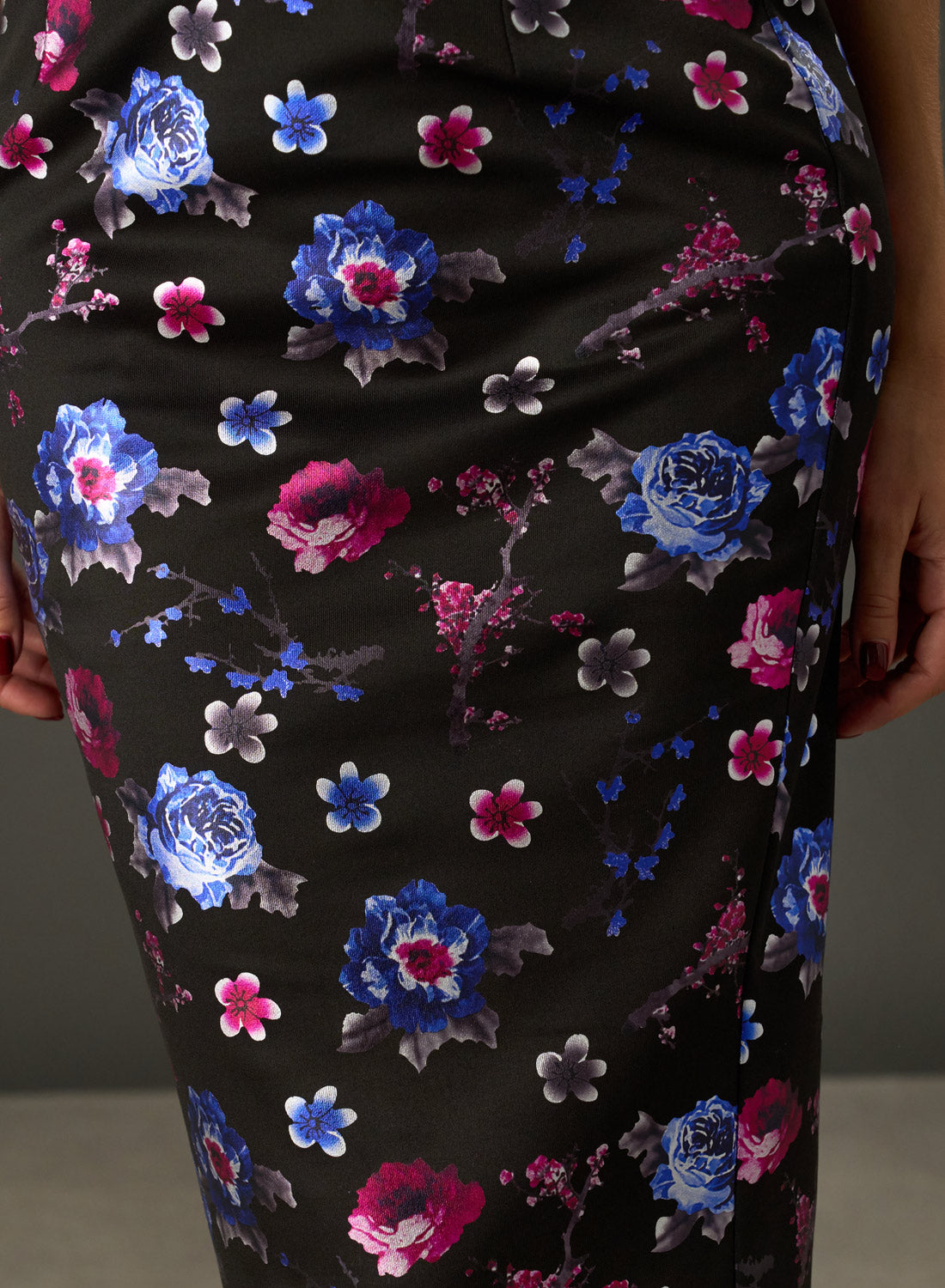 New! 'Rhonda’s Revenge' Floral 1950s Bodycon Dress