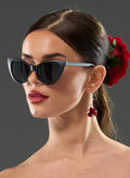Jenny B Good Matte Black 50s Style Sunglasses